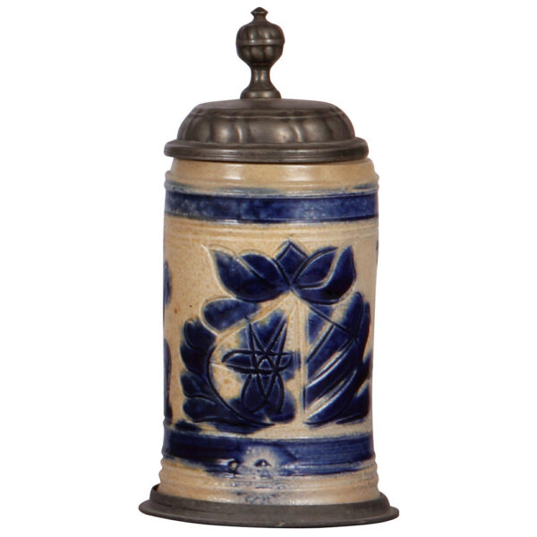 Stoneware stein, mid 1700s, Muskauer Walzenkrug