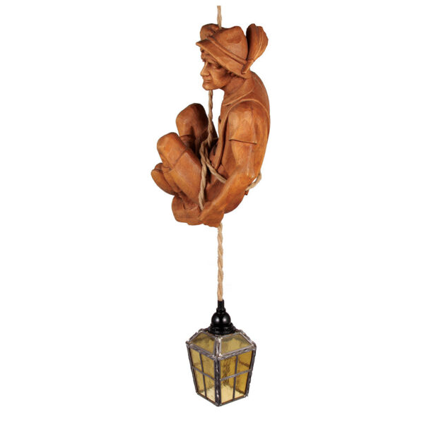 Black Forest hanging lamp wood carving - Image 2