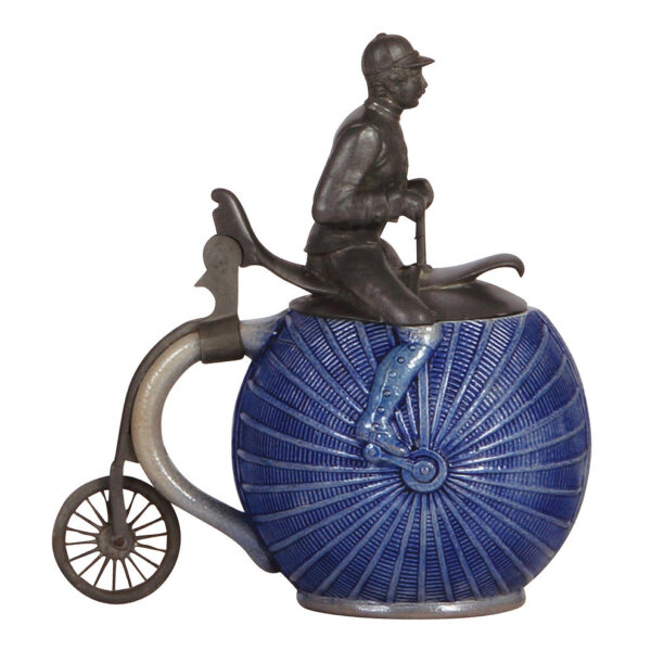 Character stein, .5L, stoneware, High-Wheel Bicycle - Image 3