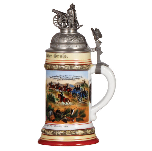 Regimental stein, .5L, Feld Artl. Regt. Nr. 35, Graudenz, 1906 - Image 2