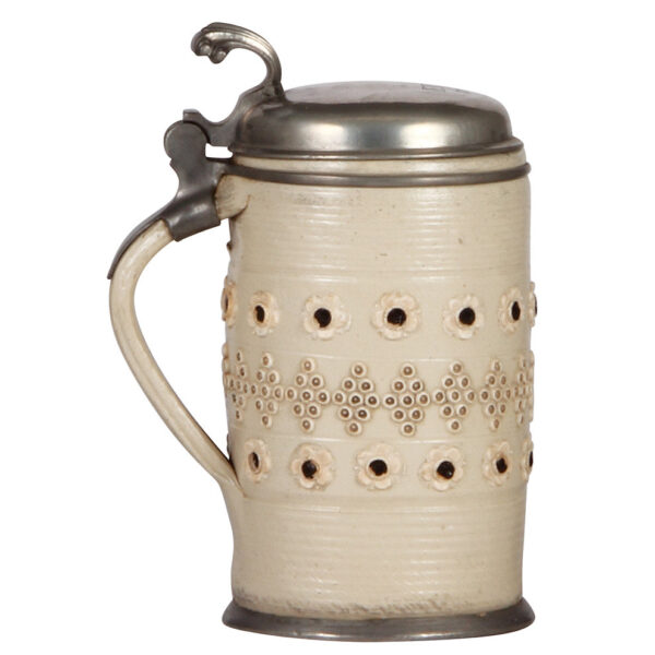 Stoneware stein, mid 1700s, Altenburger Walzenkrug - Image 3