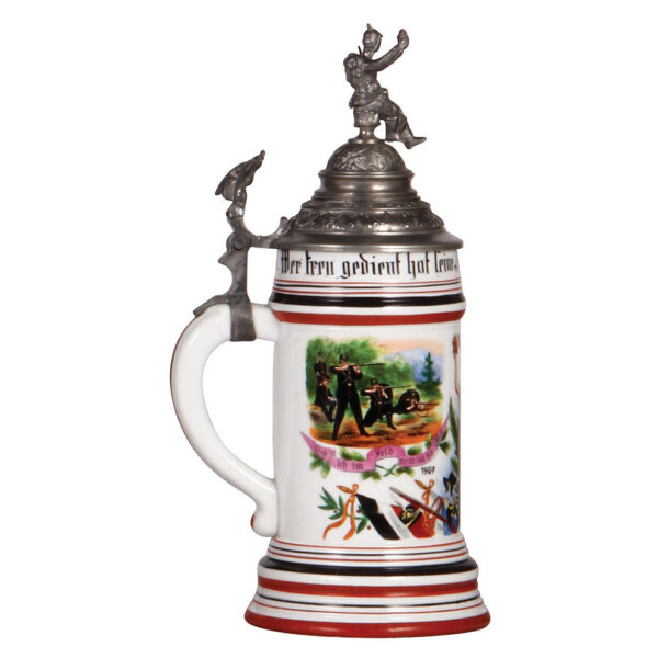 Regimental stein, .5L, Inft. Regt. Nr. 152, Osterode, 1907 - 1909 - Image 3