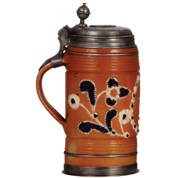 Stoneware stein, mid 1700s, Altenburger Walzenkrug - Image 3