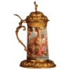 Enameled stein, 6.7" ht., late 1800s - Image 4