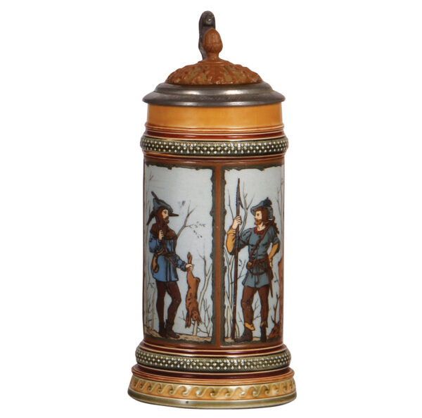 Mettlach stein, .5L, 1695