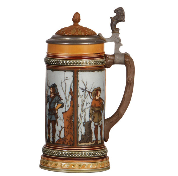 Mettlach stein, .5L, 1695 - Image 2