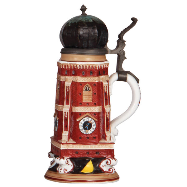 Character stein, .5L, porcelain,  Frauenkirche Tower - Image 2