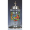 Glass stein, 1.0L, blown, clear, mid. 1800s