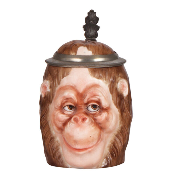 Character stein, .5L, porcelain, Monkey