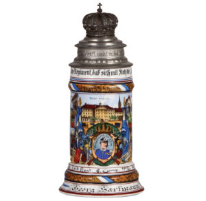 Regimental stein, .5L, bayr. Inft., Leib. Regt., München, 1903 - 1905