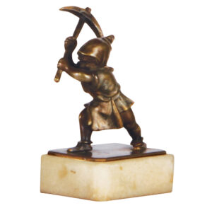 Bronze Dwarf miner, 4.8" ht.