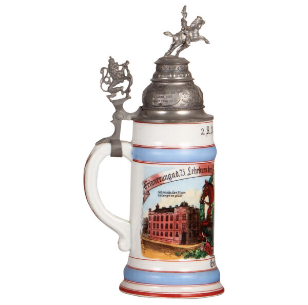 Third Reich stein, .5L, 2. A.R. 17, Erlangen, Heeres Lehrschmiede, München - Image 3