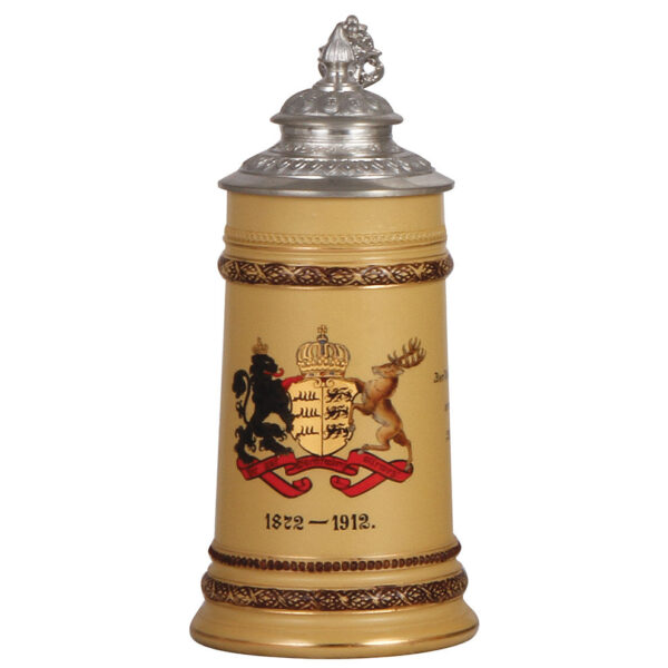 Mettlach stein, .5L, 2152, hand-painted