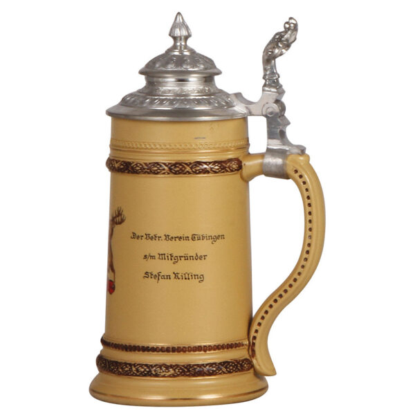 Mettlach stein, .5L, 2152, hand-painted - Image 2