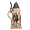 Pottery stein, 1.0L, threading, by Diesinger - Image 3