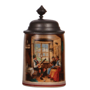 Stoneware stein, .5L, marked Pauson München