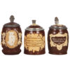 Mettlach steins (three), .5L, 1028, 1180, 2942