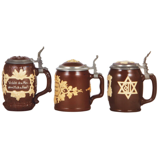 Mettlach steins (three), .5L, 1028, 1180, 2942 - Image 2