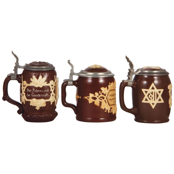 Mettlach steins (three), .5L, 1028, 1180, 2942 - Image 3