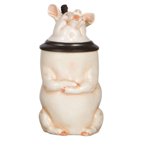 Character stein, .5L, porcelain, Speaking Pig