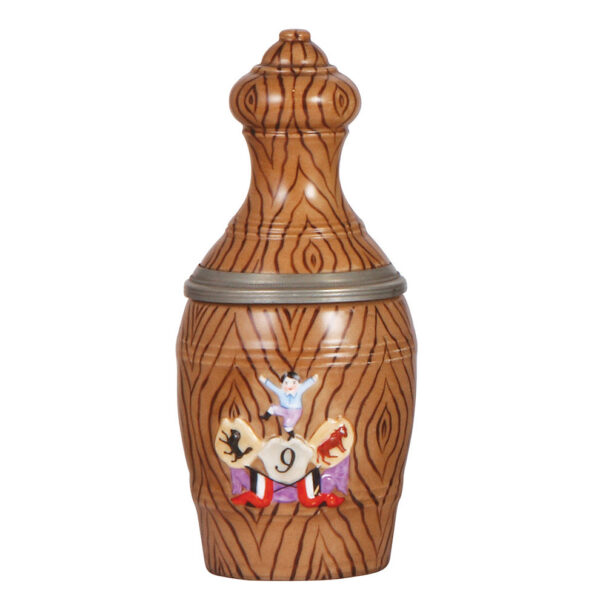 Character stein, .5L, porcelain, Bowling Pin