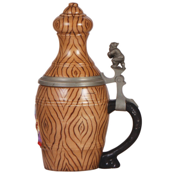 Character stein, .5L, porcelain, Bowling Pin - Image 2