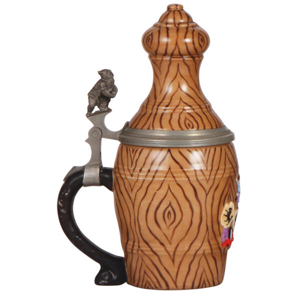 Character stein, .5L, porcelain, Bowling Pin - Image 3