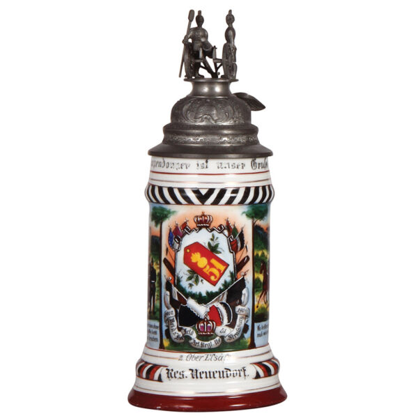 Regimental stein, .5L,  Feld Artl. Regt. Nr. 51, Strassburg, 1902 -1904