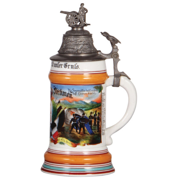 Regimental stein, .5L,  Feld Artl. Regt. Nr. 26, Verden, 1899 - 1901 - Image 2