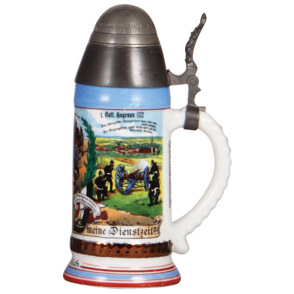 Regimental stein, .5L, Feld Artl. Nr. 31, Hagenau, 1904 - 1906 - Image 2