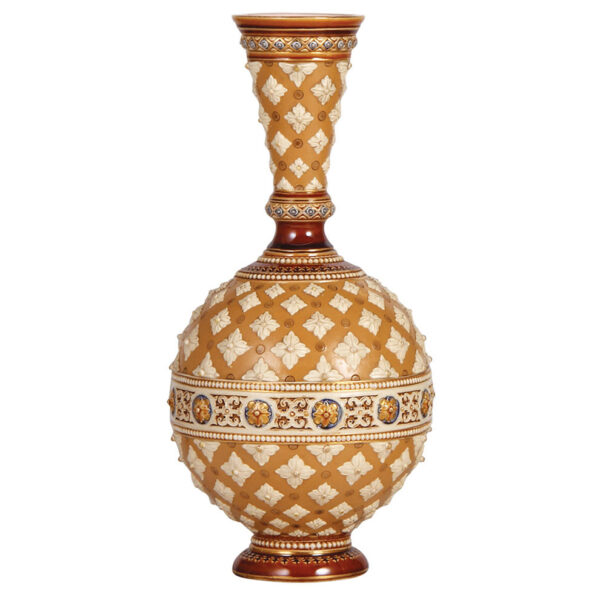 Mettlach vase, 13.3" ht., 1241