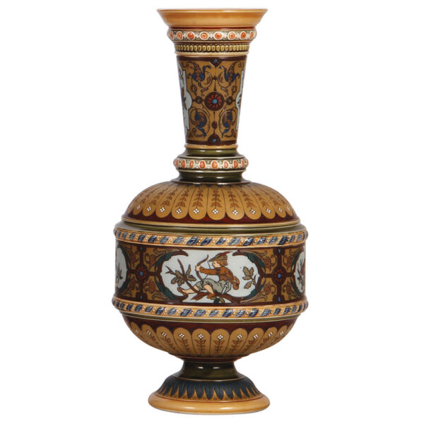 Mettlach vase, 13.1" ht.,1591 - Image 2