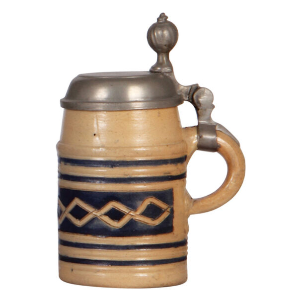 Stoneware stein, 6.5'' ht., Westerwälder Walzenkrug - Image 2