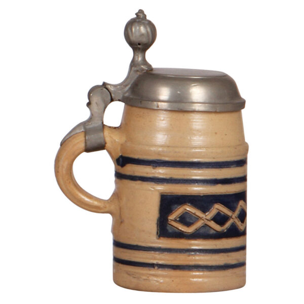 Stoneware stein, 6.5'' ht., Westerwälder Walzenkrug - Image 3