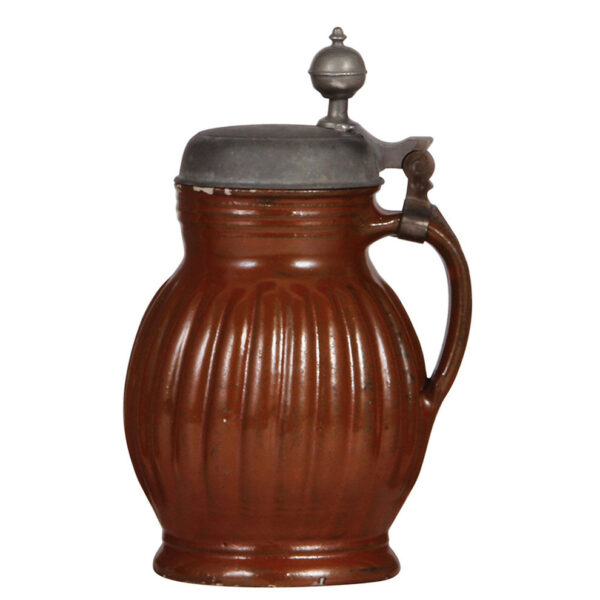 Stoneware stein, 9.2'' ht., Bunzlauer Birnkrug - Image 2