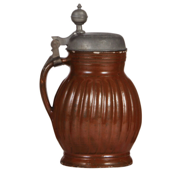 Stoneware stein, 9.2'' ht., Bunzlauer Birnkrug - Image 3