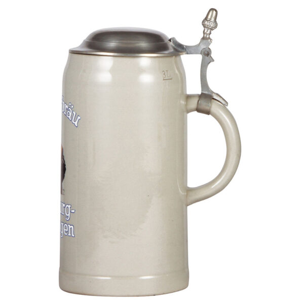 Stoneware stein, 3.0L, design by Ludwig Hohlwein, Bürgerbräu - Image 2