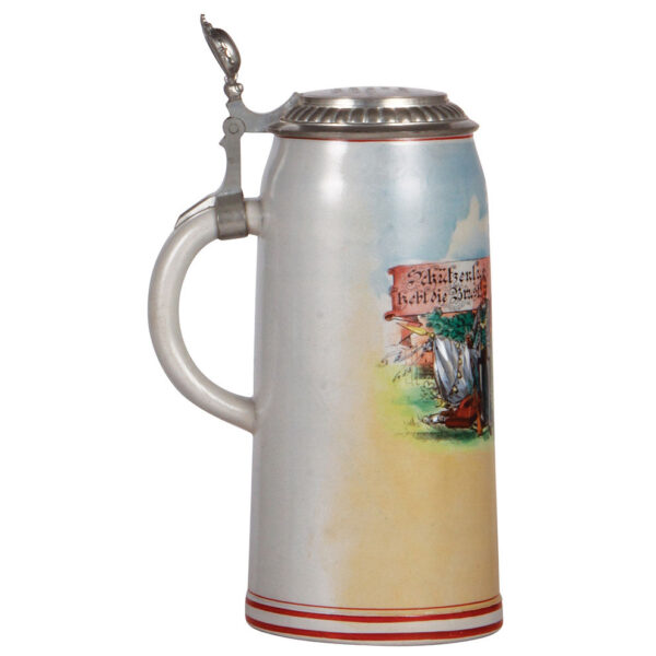 Stoneware stein, 2.0L, Schützenlust hebt die Brust - Image 3