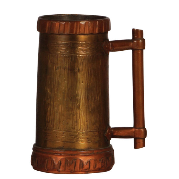 Military Trench Art mug, .5L, copper & brass