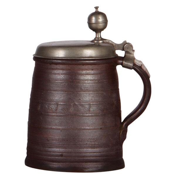 Stoneware stein, 8.2" ht., Dreihausener Walzenkrug - Image 2