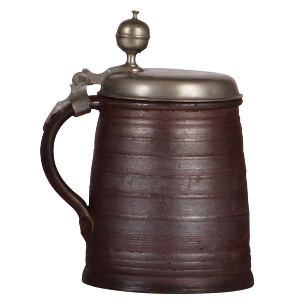 Stoneware stein, 8.2" ht., Dreihausener Walzenkrug - Image 3