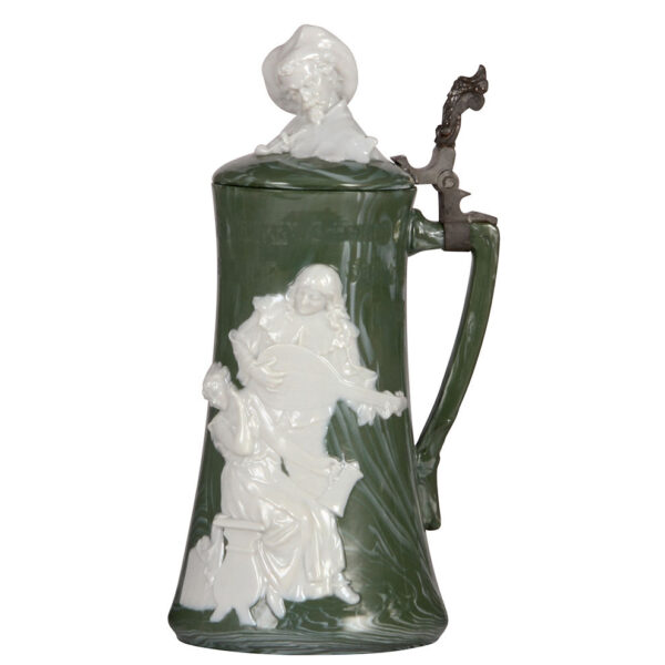 Porcelain stein, 1.0L, relief, by Ens, pate-sur-pate