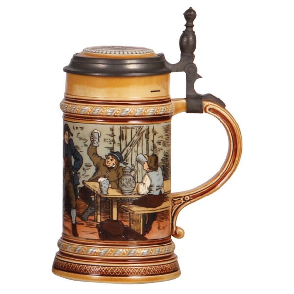 Mettlach steins (two), .5L, 1403 & .5L, 2090 - Image 2