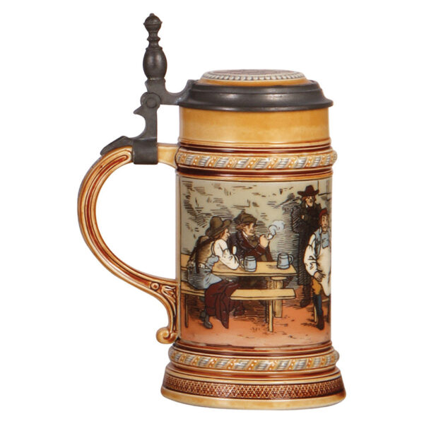 Mettlach steins (two), .5L, 1403 & .5L, 2090 - Image 3