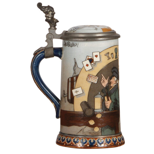 Mettlach steins (two), .5L, 1403 & .5L, 2090 - Image 5