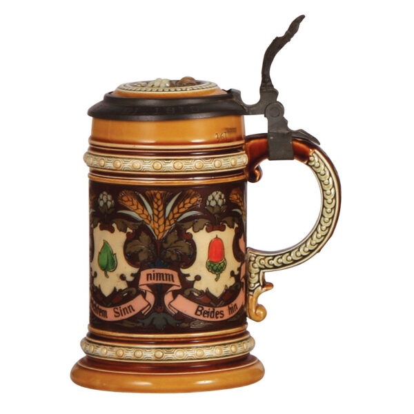 Mettlach steins (pair), .5L, 1394 & .5L, 1395 - Image 2