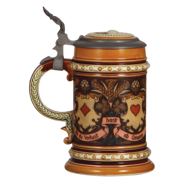 Mettlach steins (pair), .5L, 1394 & .5L, 1395 - Image 5