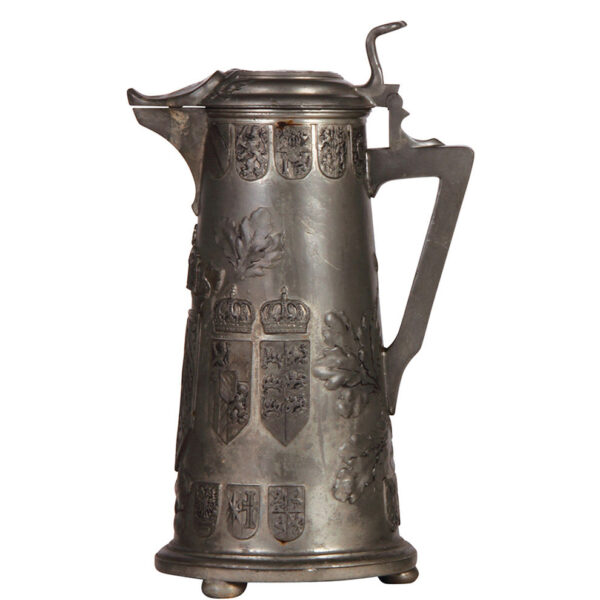 Pewter flagon, 14.5" ht., marked Kayserzinn - Image 2