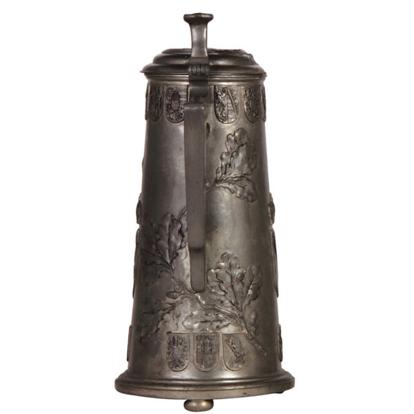 Pewter flagon, 14.5" ht., marked Kayserzinn - Image 4