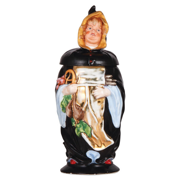 Character stein, 2.5L, 15.0" ht., porcelain, Münchener Kindl